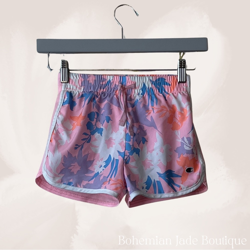 Champion Kids Floral Print Running Shorts - Picture 3 of 4